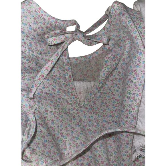 Evy Of California Vintage Girls USA Made Lace Dress T-2 Flower Dress Big Doll - Picture 14 of 16